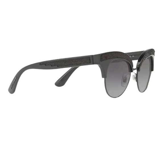 $540 Dolce&Gabbana Sequin Brows Sunglasses Embellished Cat Eye Black Runway NWT - Picture 4 of 13